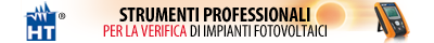 Strumenti per verifiche analisi e collaudo impianti fotovoltaici
