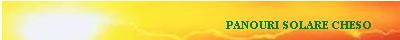All Solar, Panouri Solare CHESO