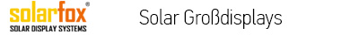 Solarfox Groß-Displays für Photovoltaikanlagen