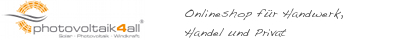Photovoltaik4all.de - Onlineshop für Handwerk und Privat